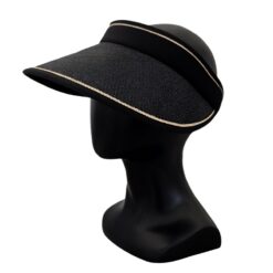 Black Straw Visor 2.0